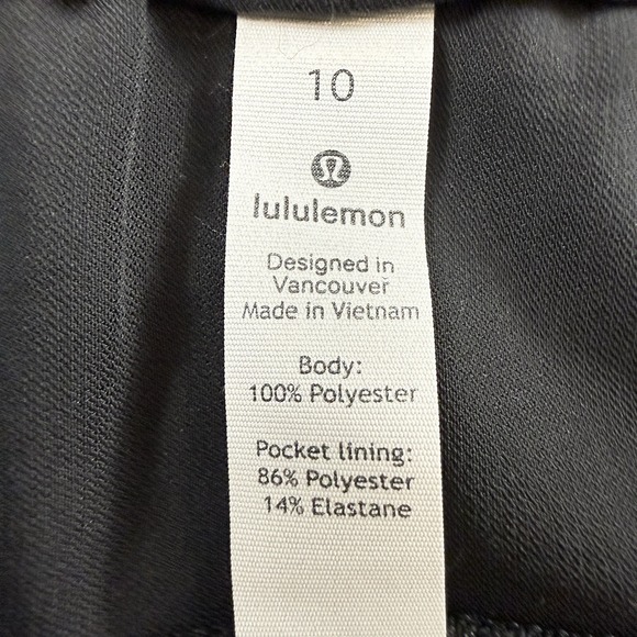 Lululemon On The Fly Wide-Leg 7/8 Pant Woven Black Travel Women's 10 $118 - Picture 10 of 12